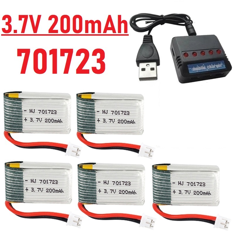 Eachine Drone E010 - Upgrade 3.7V 200mAh Batterij Met Oplader
