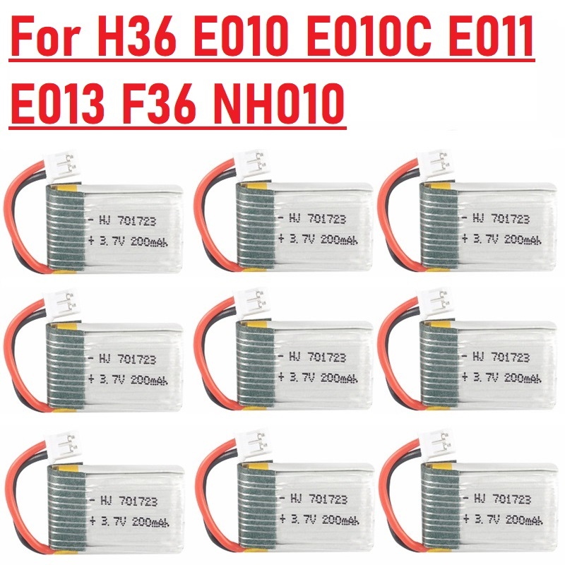 Eachine Drone E010 - 1-20 Stuks 3.7V 200 Mah 701723