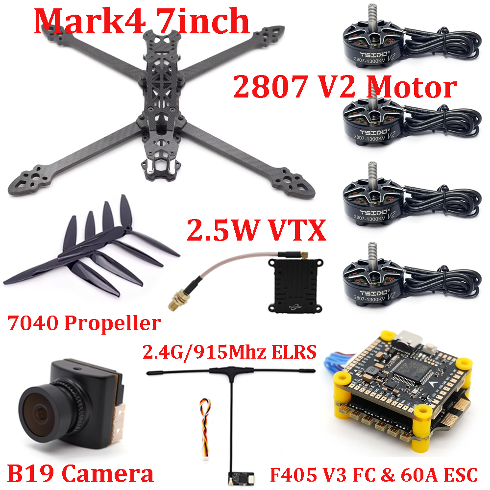 Mark4 7inch Frame Kit F405 V3  - Drone Kit Build Yourself recensie en prijs